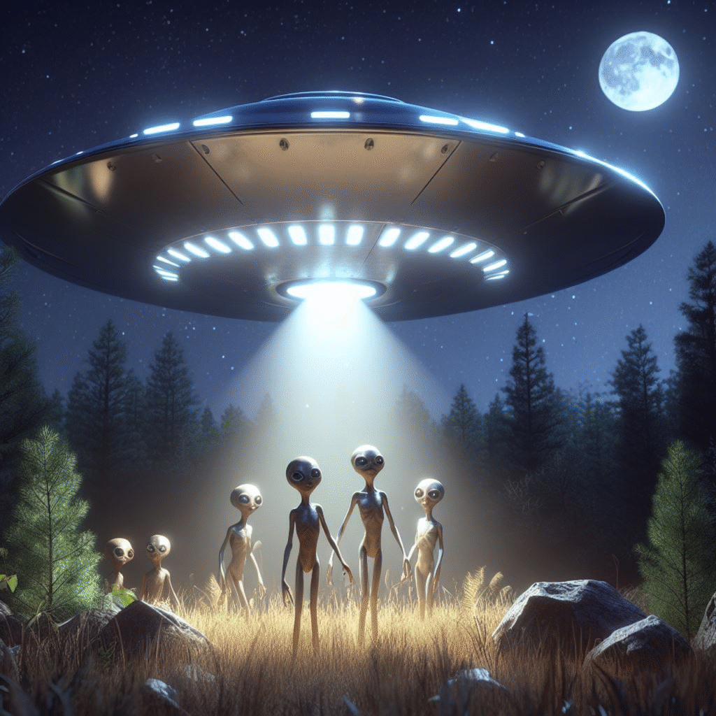 ¿Por qué aún no vemos extraterrestres? imagen sin derechos de autor generarada por IA